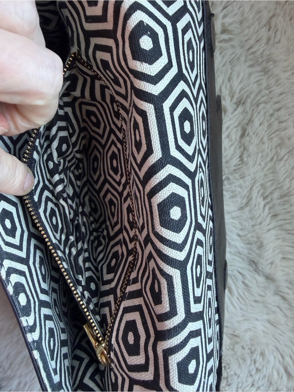 Jonathan Adler Fox Leather Clutch - Picture 9 of 10